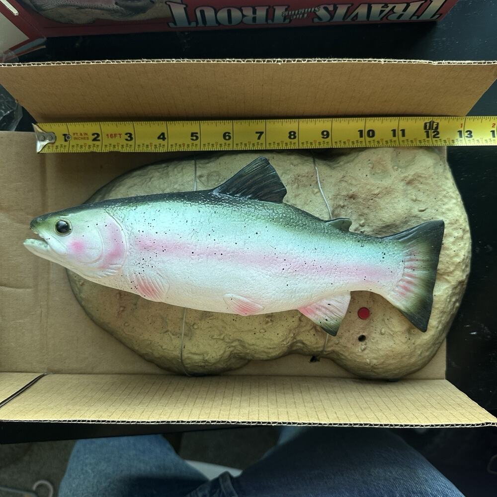 Vintage Travis the Singing Trout Gemmy Big Mouth Billy Bass Makers 1999 Works - Picture 4 of 12